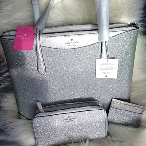 Kate Spade Large Lunar Light Shimmy Tote